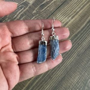 Blue Kyanite Dangle Earrings